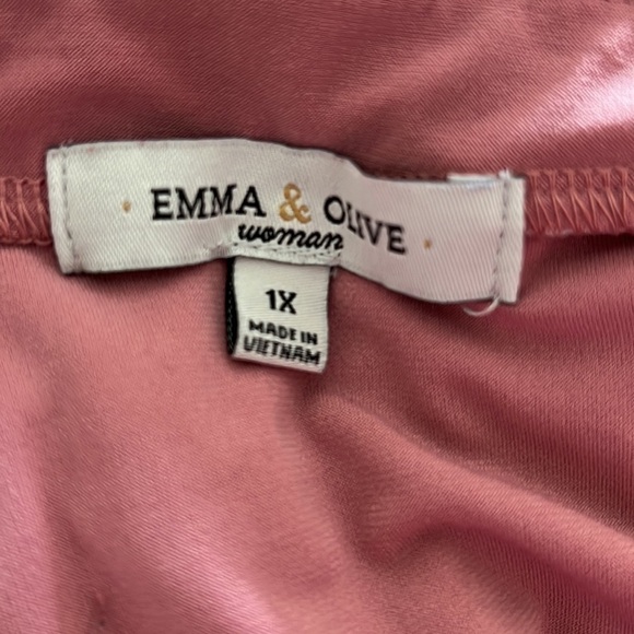 Emma & Olive Woman Pink Top Size 1X - Picture 5 of 5